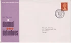GB ROYAL MAIL FDC 1971 10p MACHIN DEFINITIVE BUREAU PMK