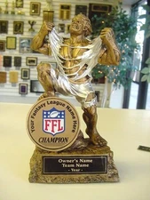 FANTASY FOOTBALL TROPHY MONSTER AWARD COOL COLOR FFL LOGO FREE ENGRAVING #