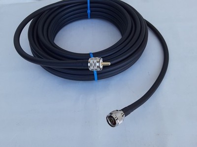 LMR-400  100 FT   N male to  UHF male  PL259 COAX CABLE ,HAM,SCANNER (CNT-400)