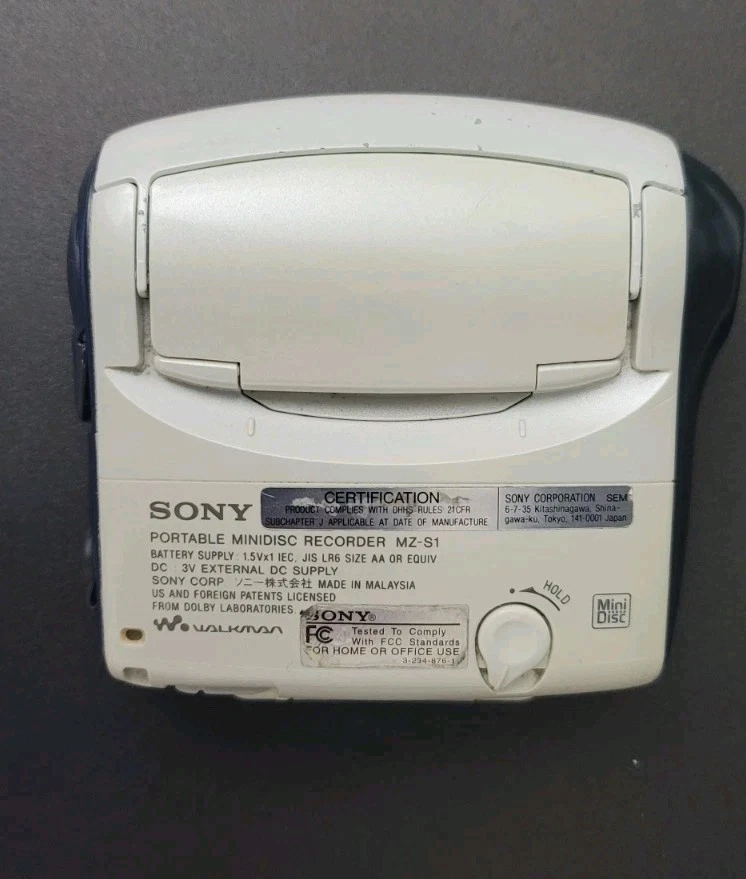 Sony MZ-S1 S2 Sports Net MD MiniDisc Walkman Recorder Player - Image 3 of 3