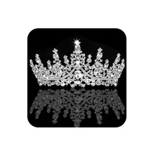 Silver Tiara and Crown for Women Crystal Queen Crowns Rhinestone Princess Tiaras