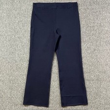 Quince Pants Womens 35x29 Navy Straight Leg Pull On Dress Trousers Stretch