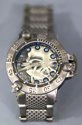 INVICTA Subaqua Men 50mm Stainless Steel Titanium Black dial 513 Quartz 37430.