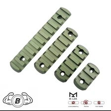Olive Green Anodized 20mm Picatinny Rail Section Segment Mount For 1913 Rail