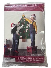Felt Christmas Tree Advent Calendar 29"x37" With 25 Hanging Ornaments Kit