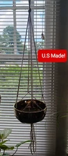 2 Pack Plant Hanger Hanging Rope Flower Pot Holder Decor Macrame  MADE IN THE US