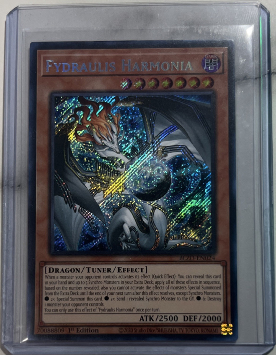 Konami Fydraulis Harmonia Dragon BLZD-EN024 1st Edition ATK 2500 DEF 2000