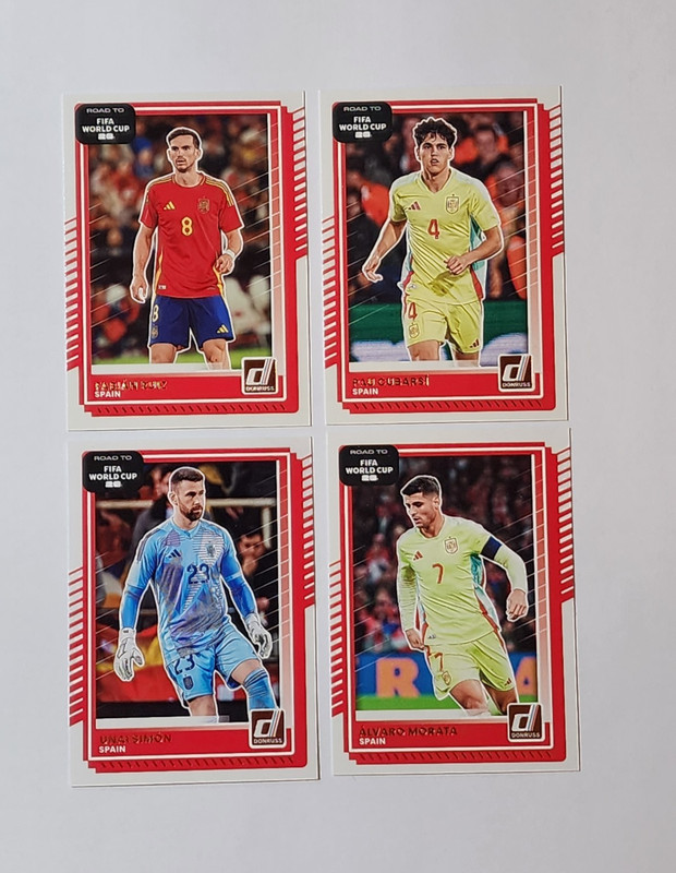 Panini Donruss Road to FIFA WC 26 2025-26 Spain 4-Card Lot #16-19