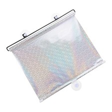 Breathable Silver PVC Window Shade with Suction Cups for Kitchen Privacy