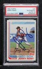 PSA/DNA 1982 Topps Jerry Remy #25 Certified Authentic Auto 7ut