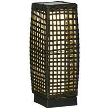 Outdoor Rattan Solar Lantern LED Garden Light Auto On Off Patio Hanging Lamp