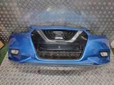 NISSAN MICRA IG-T VISIA PLUS 2017 FRONT BUMPER BLUE-RQG 620225FA0H