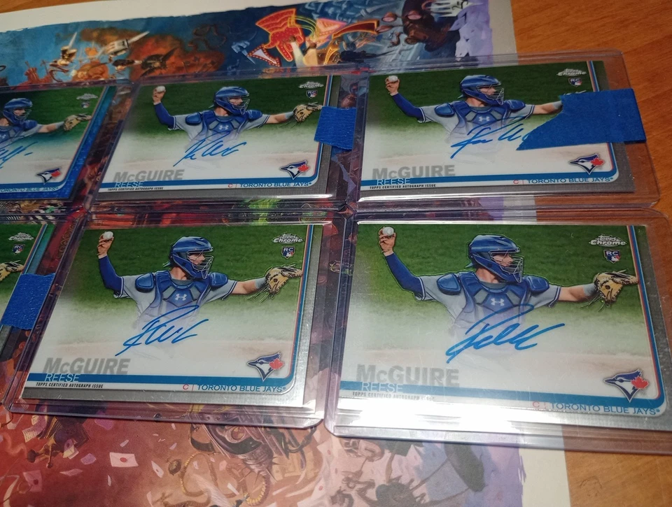 Lote de 8 tarjetas Topps Chrome Reese McGuire Rookie Auto 2019 Foto 4 de 4