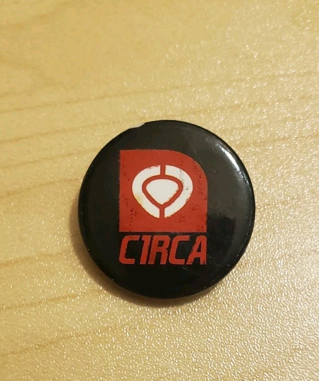 Vintage Circa Footwear Skateboarding Logo Pin 1.5 Inch Lapel Pin