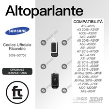 SAMSUNG ALTOPARLANTE A04S A12 A13 A30S A40 A50 A51 A70 A71 A750 ORIGINALE SERVIC