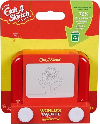 Etch A Sketch Pocket Reisespiel Zeichentafel nachhaltig recycelt Kinder 3+