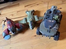Lote Halo Infinite Warthog & Master Chief + Elite Warlord With Banshee + Pelican