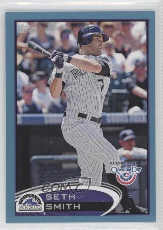 2012 Topps Opening Day Blue 205/2012 Seth Smith #182 1s8