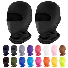 Pukavt 2-6 Pack Ski Mask Balaclava Shiesty, Motorcycle Black/Black-2pk 2 Pack
