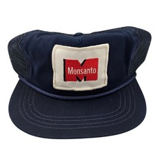 Vintage Navy Blue Monsanto Trucker Hat Duckster Brand One Size Fits All