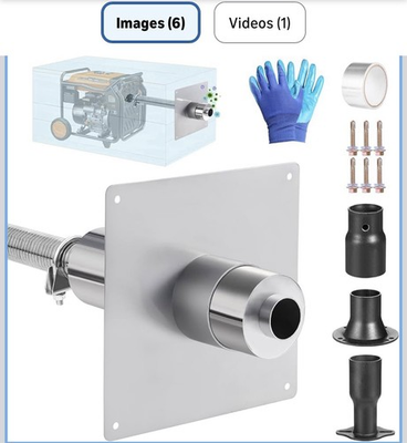 #ad #ad Generator Exhaust Extension Silencer Kit Portable Generator Muffler Silencer Ki $50.00