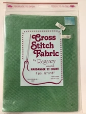 Cross Stitch Fabric by Regency Green Hardanger Fabric 22 Count USA NOS