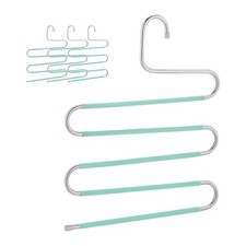 Mehrfach Hosenbügel Antirutsch Kleiderbügel 4er Set Hosenaufhängung Hosenhalter