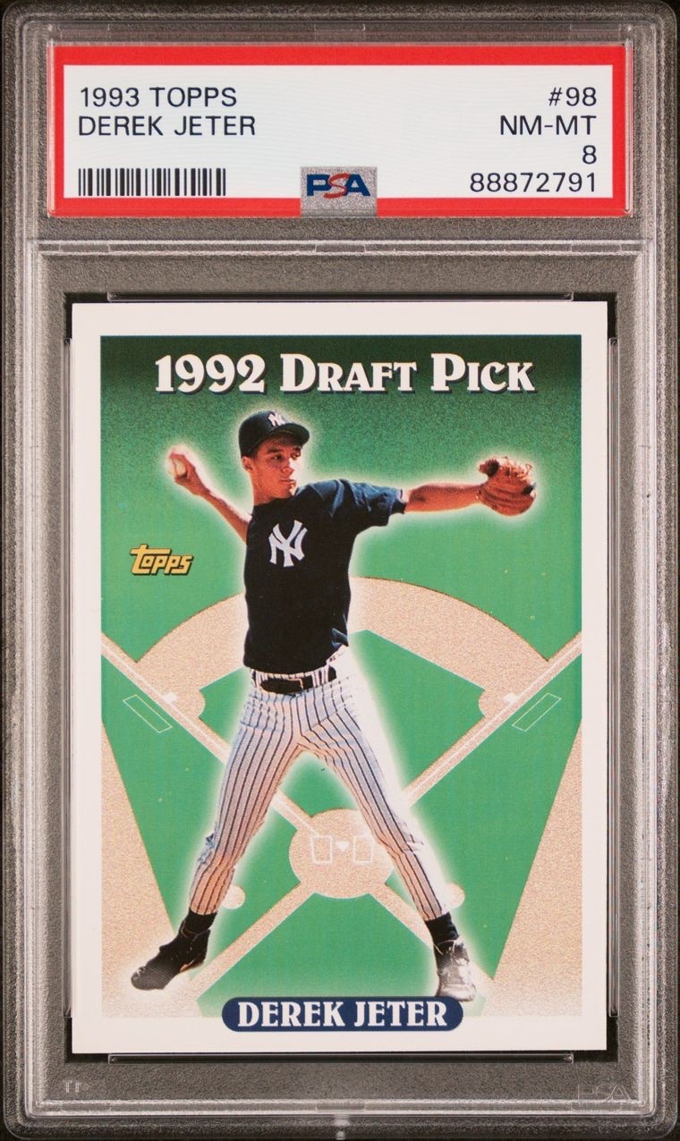 Derek Jeter 1993 Topps Draft Pick (RC) Rookie PSA 8 (NM-MT) NY Yankees HOF