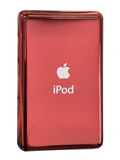 Red iPod Classic 5th 6th 7th Thick Back Bottom Rear Metal Chrome Blank Housing