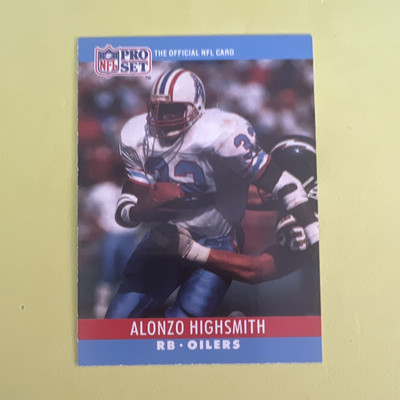 Pro Set 1990 Alonzo Highsmith Houston Oilers #121 Base Set Football Card