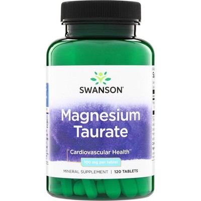 Swanson Magnesium Taurate 100 mg 120 Tablets