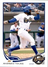 2016 Rancho Cucamonga Quakes Grandstand #33 Andrew Toles Decatur Georgia GA Card