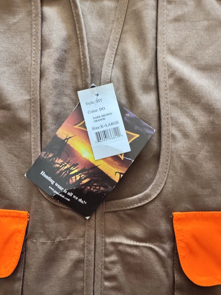 Gamehide Briar-Proof Upland Hunting Vest 3ST Adult XL NWT - Image 4 of 4