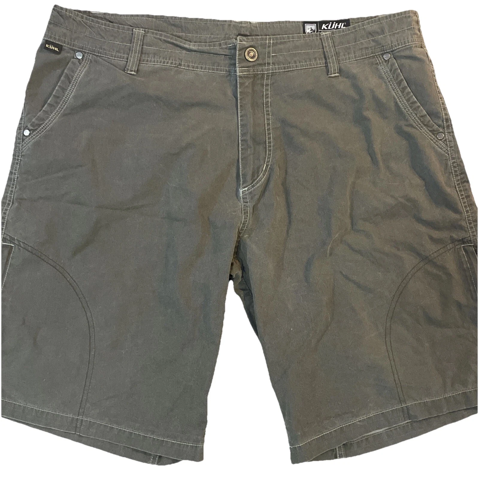 Kuhl Ramblr Outdoor Hiking Mountain Fishing Shorts Men Sz 40 Grey