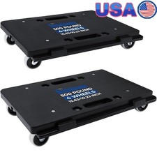 Heavy Duty Moving Dolly 500LB Capacity Interlocking Design Portable 360° Casters