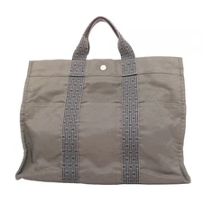 Hermes Hermès Air Line MM Tote Bag, Canvas, Gray, Men's and Women's GZl1dg1s