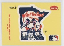1986 Fleer Minnesota Twins Logo Nap Lajoie HOF 0b5