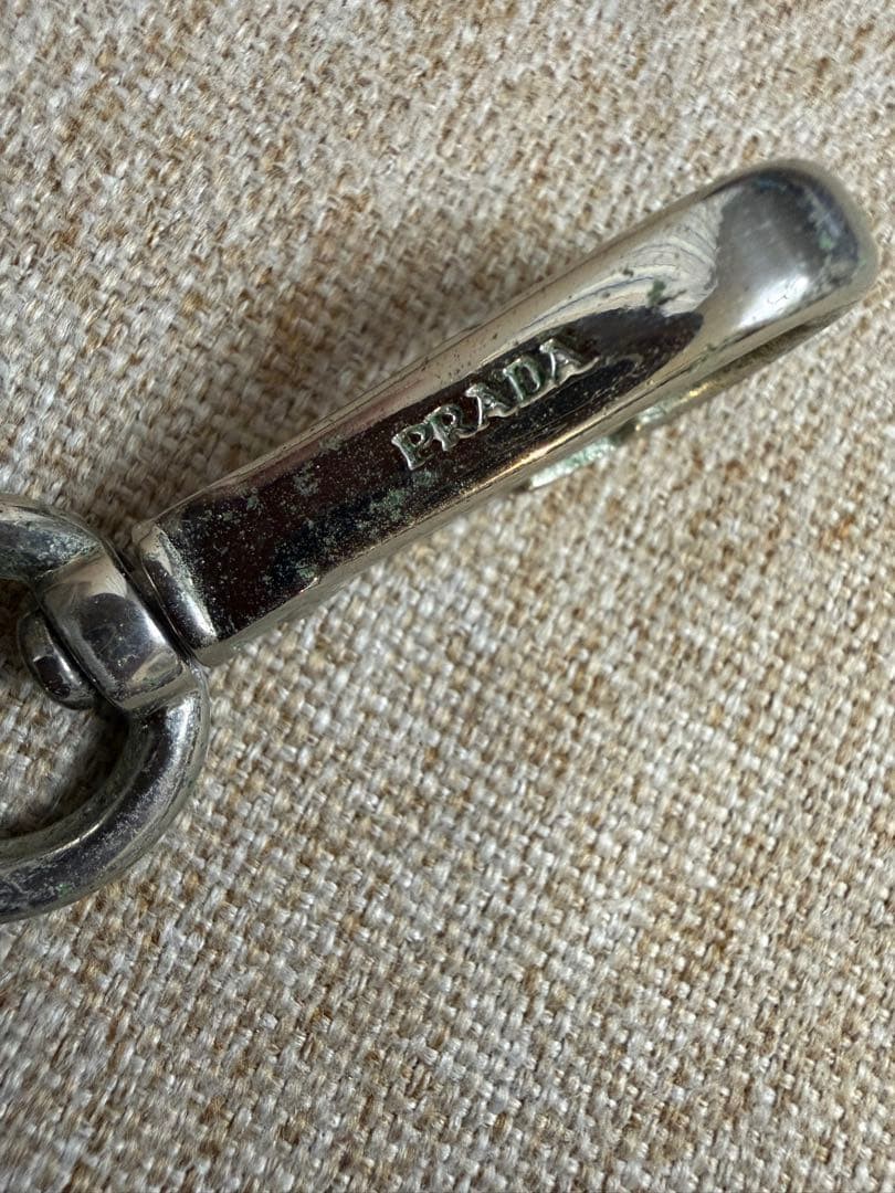 PRADA Doll Keychain Red/Black Large Bag Charm Used thumbnail 2