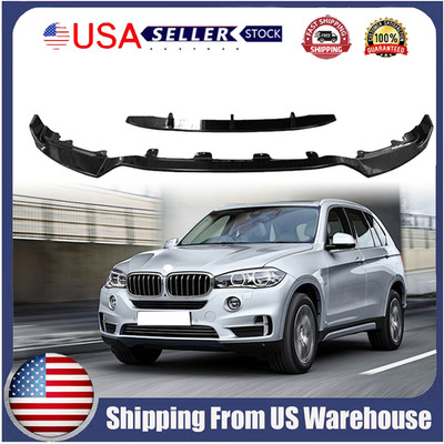 Fits For BMW F15 X5 M Sport GT-Style Carbon Fiber Front Bumper Lip Splitter NEW