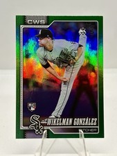 2026 Topps Series 1 Wikelman Gonzalez Green Holofoil /99 #167 Chicago White Sox