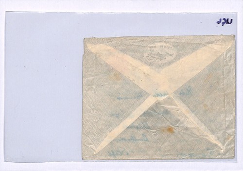 INDIEN Luftposthülle BESCHÄDIGT DURCH SEEWASSER Absturz? Delhi GB Letchworth UG6 - Bild 5 von 11