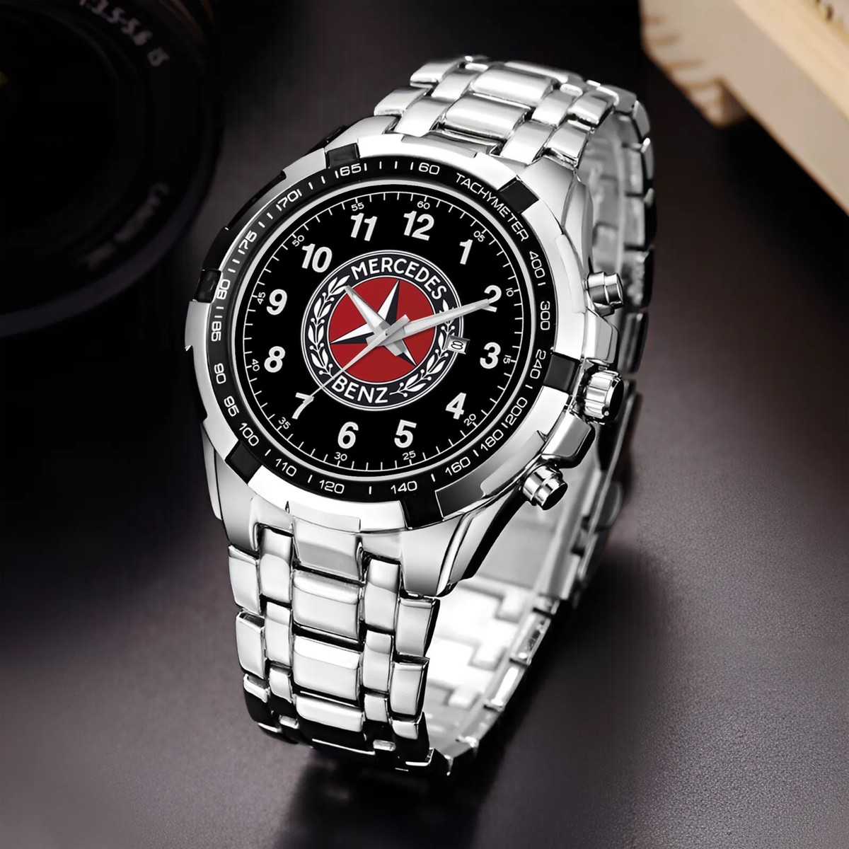 メルセデスベンツの腕時計 Mercedes Benz Logo Men's Alloy Quartz Watch | eBay