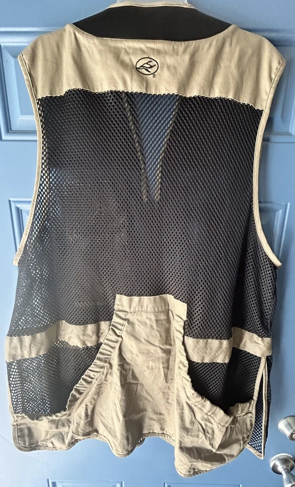 Red Head Men’s 2XL/3XL Hunting Fishing Shooting Vest Mesh Pockets Black Beige - Image 2 of 4