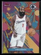 2025-26 Finest #78 James Harden Oil Spill Refractor