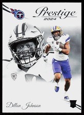 2024 Panini Prestige Dillon Johnson #356 FOOTBALL CARD Tennessee Titans RC