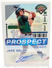 2024 Panini Prospect Edition Jake Gelof Holo Prospect Ticket Signature #196 LA