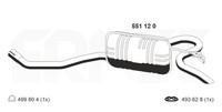Ernst EndschalldäMpfer NachschalldäMpfer 551120 FüR Fiat Punto 16V 176AP 176AR