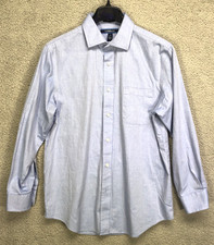 Croft  Barrow Button Down Shirt Mens Size 16-32/33 Long Sleeve 100 Cotton
