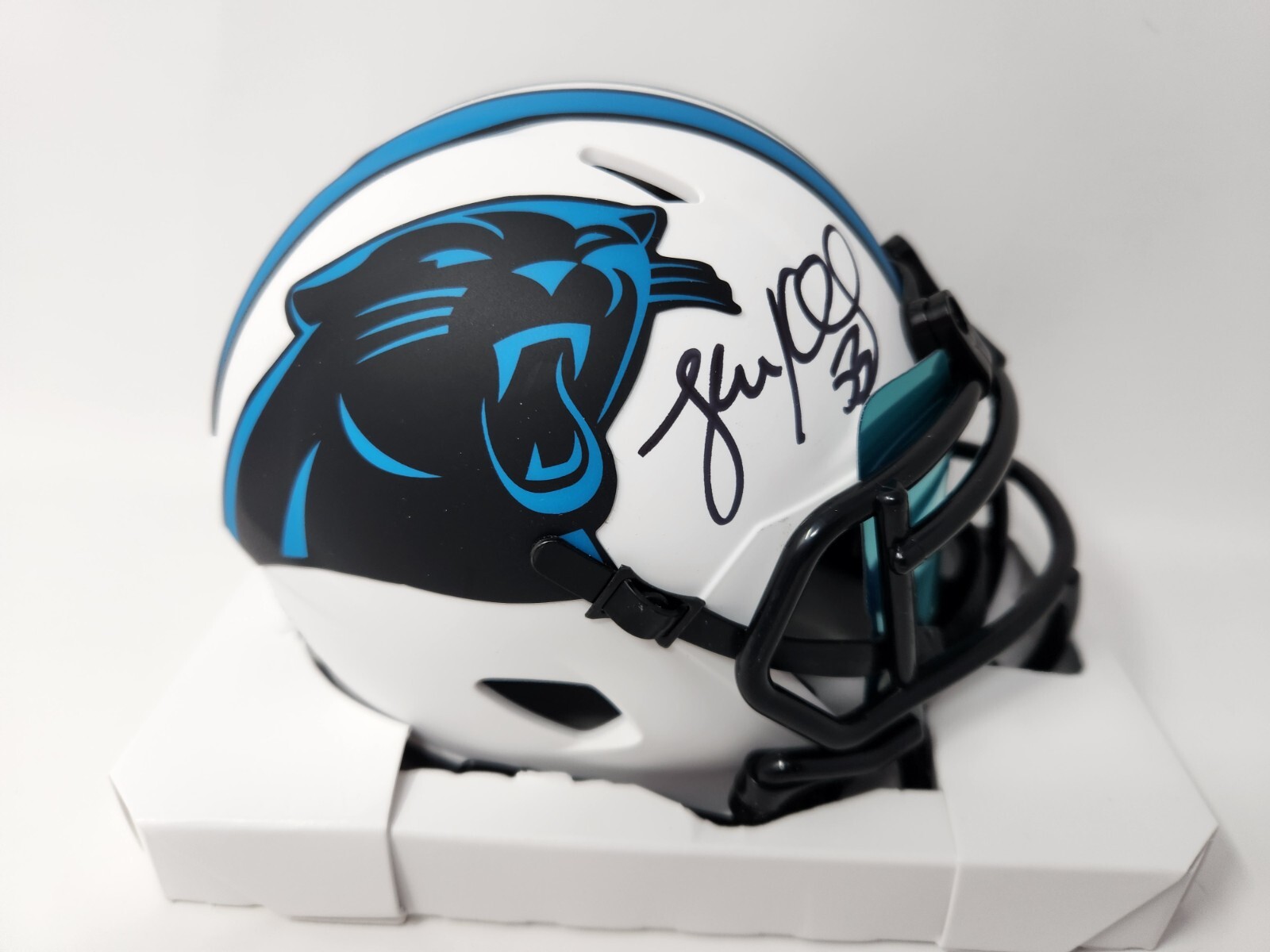Luke Kuechly Autographed Signed Carolina Panthers Lunar Eclipse Mini Helmet w/ Visor BAS COA 