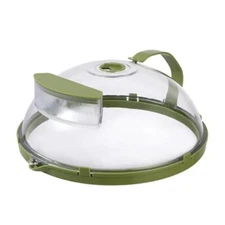 Microwave Splatter Transparent Cover Plate Food With Water Tank.